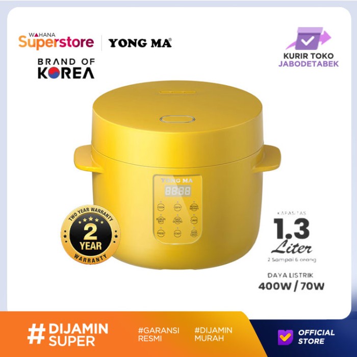Yong Ma Digital Rice Cooker 3in1 1.3 L - SMC 8055 SMC8055 Kuning