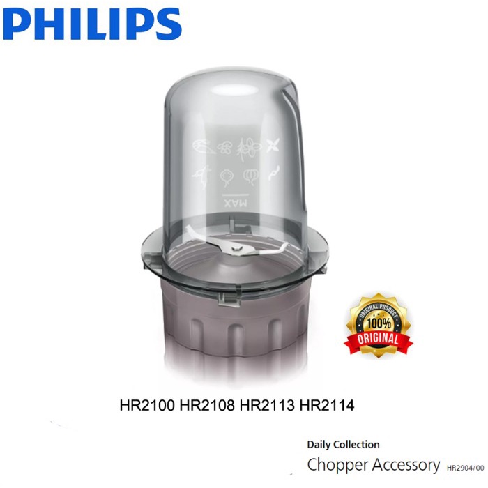 Philips Chopper Gelas Bumbu Basah Blender HR2100 HR2108 HR2113 HR2114