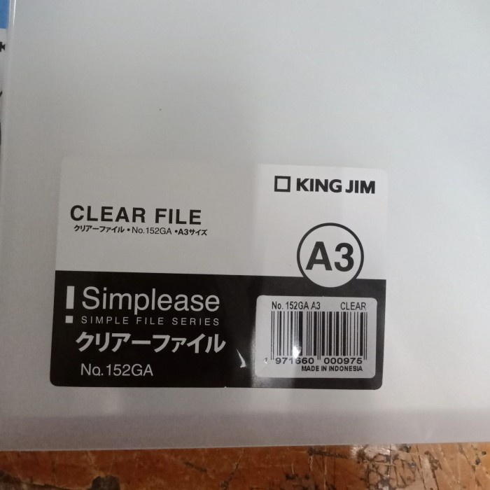 

Clear File King Jim A3 152Ga Portrait/ Clear Holder A3 Berdiri