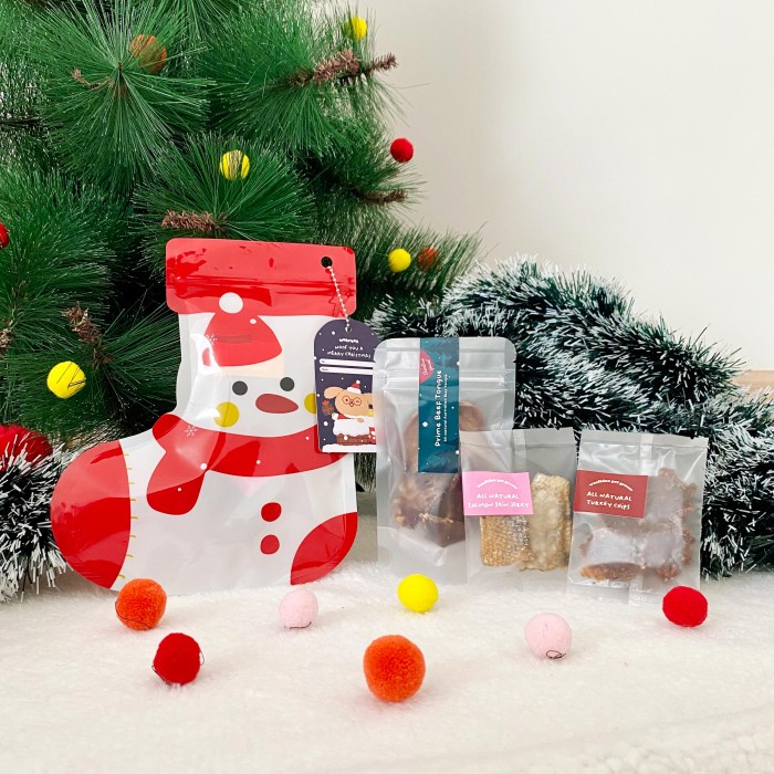 

Peno_Hay WOOFIDOO Hamper Natal Anjing - Snowman Set / Christmas Dog Hampers Kado Parcel Natal Anjing