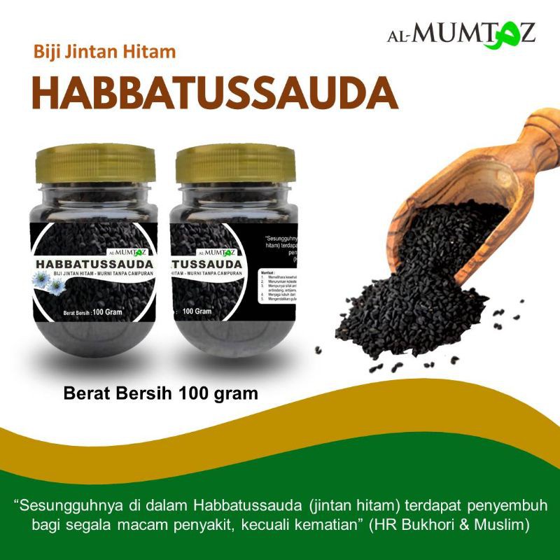 

FRESH Habbatussauda Original Asli Biji Bubuk Kapsul Jintan Hitam Habatusauda Habbats 1kg Habbasyifa