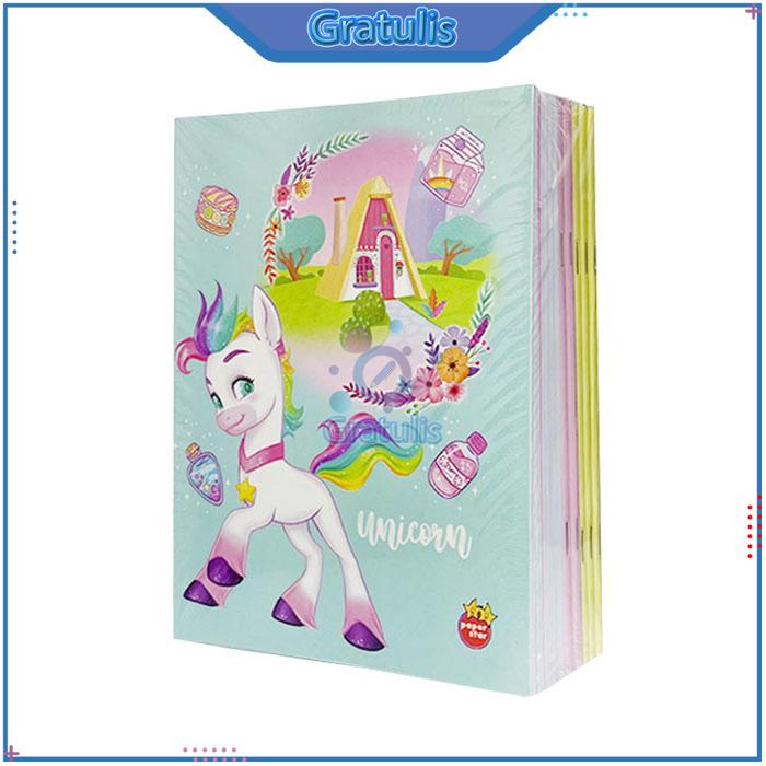 

BUKU TULIS 1 PACK PAPER STAR [ISI 58 LEMBAR/10 BUKU] / 1 PAK SETARA SIDU / ALAT TULIS SEKOLAH
