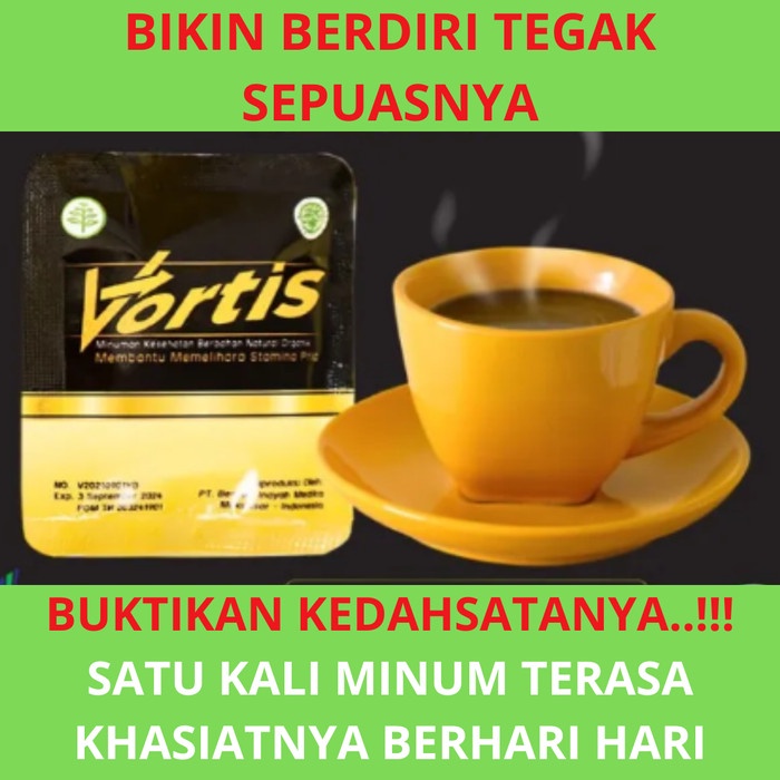 Vortis Kopi Pria Herbal Original Stamina Pria Obat Kuat Resmi Bpom