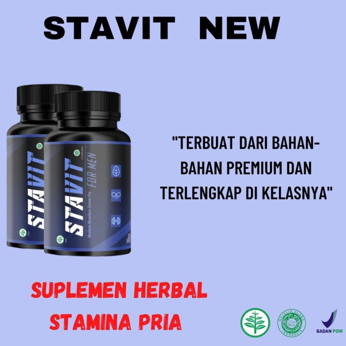 STAVIT NEW FORMEN OBAT KUAT HERBAL 100 ORIGINAL PENAMBAH GAIRAH PRIA
