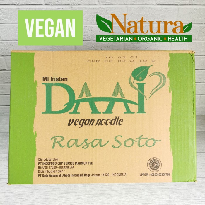 

DAAI Mi Instant 1 Dus 40 Bungkus Vegan Vegetarian
