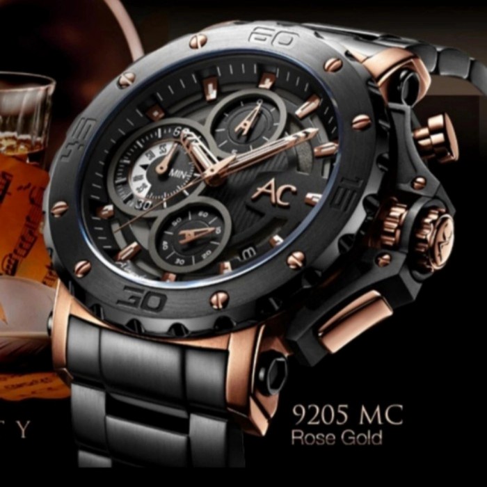 WTS- Alexandre Christie Pria AC 9205 AC9205 Hitam rosegold original