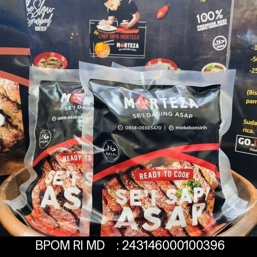 

Daging sei sapi asap morteza lengkap dengan sambal