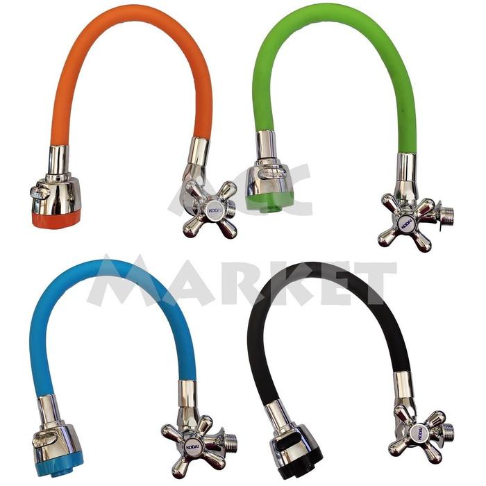 Keran Air Cuci Piring Wastafel Angsa Plastik Fleksibel