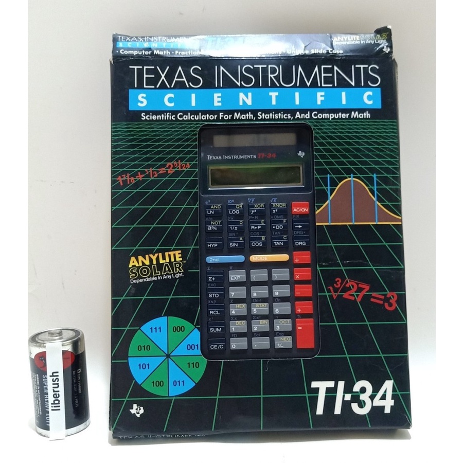 

texas instruments TI-34 multiview scientific calculator kalkulator