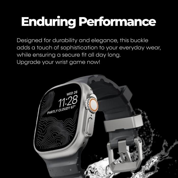 Strap For Apple Watch Ultra 2 10/9/8/7/Se 49/46/45/44/42/41Mm Nomad Rocky Point Sport Rubber Soft