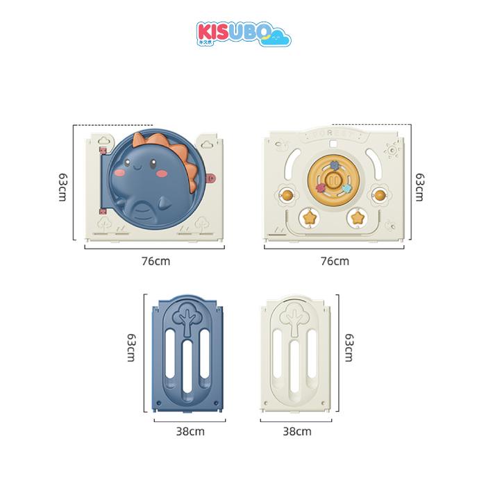Kisubo Dino Baby Play Fence Pagar Bayi Baby Fence Pagar Anak