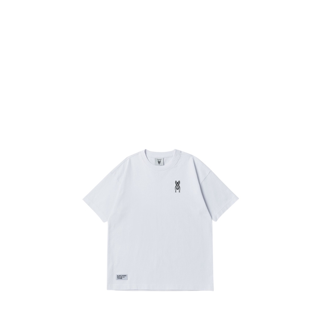 Silicone Radog Short Sleeve Tshirt - White