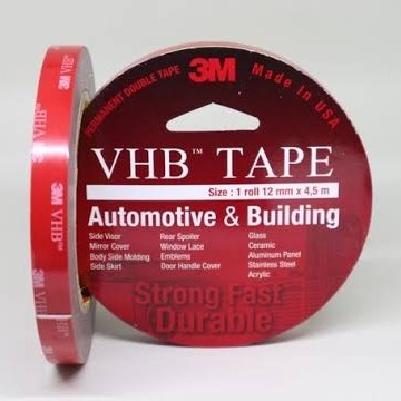 

Double Tape 3M VHB 12mm*4,5m ORI/Double Foam Tape 1/2/Double Tape Busa Dw05