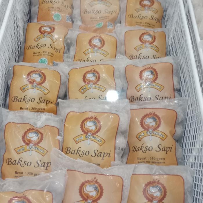 

Bakso Sony Sapi Kecil + Bumbu Son Haji Sony Lampung 350Gr