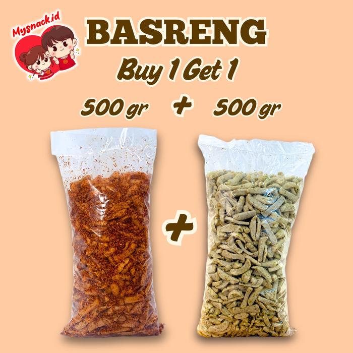 

Kuliner.Kita Buy 1 Get 1 Basreng Daun Jeruk 500 Gram