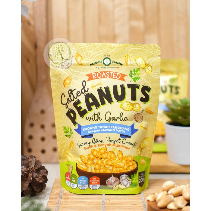 

Kuliner.Kita Roasted Salted Peanuts With Garlic - Cemilan Kacang Renyah Gurih No Msg 200Gr