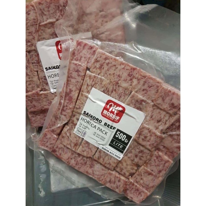 

Aus Wagyu Saikoro Beef Cubes Grade A Premium 1 Kg / Daging Sapi Potong Dadu 1 Kg