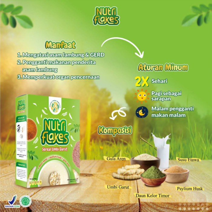 

Terlaris- Nutriflakes Paket 3Box - Solusi Atasi Asam Lambung Dan Maag Kronis