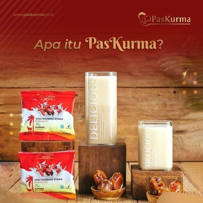 

Terlaris- Paskurma Susu Kambing Etawa Premium Plus Kurma 1 Pouch Isi 10 Pcs