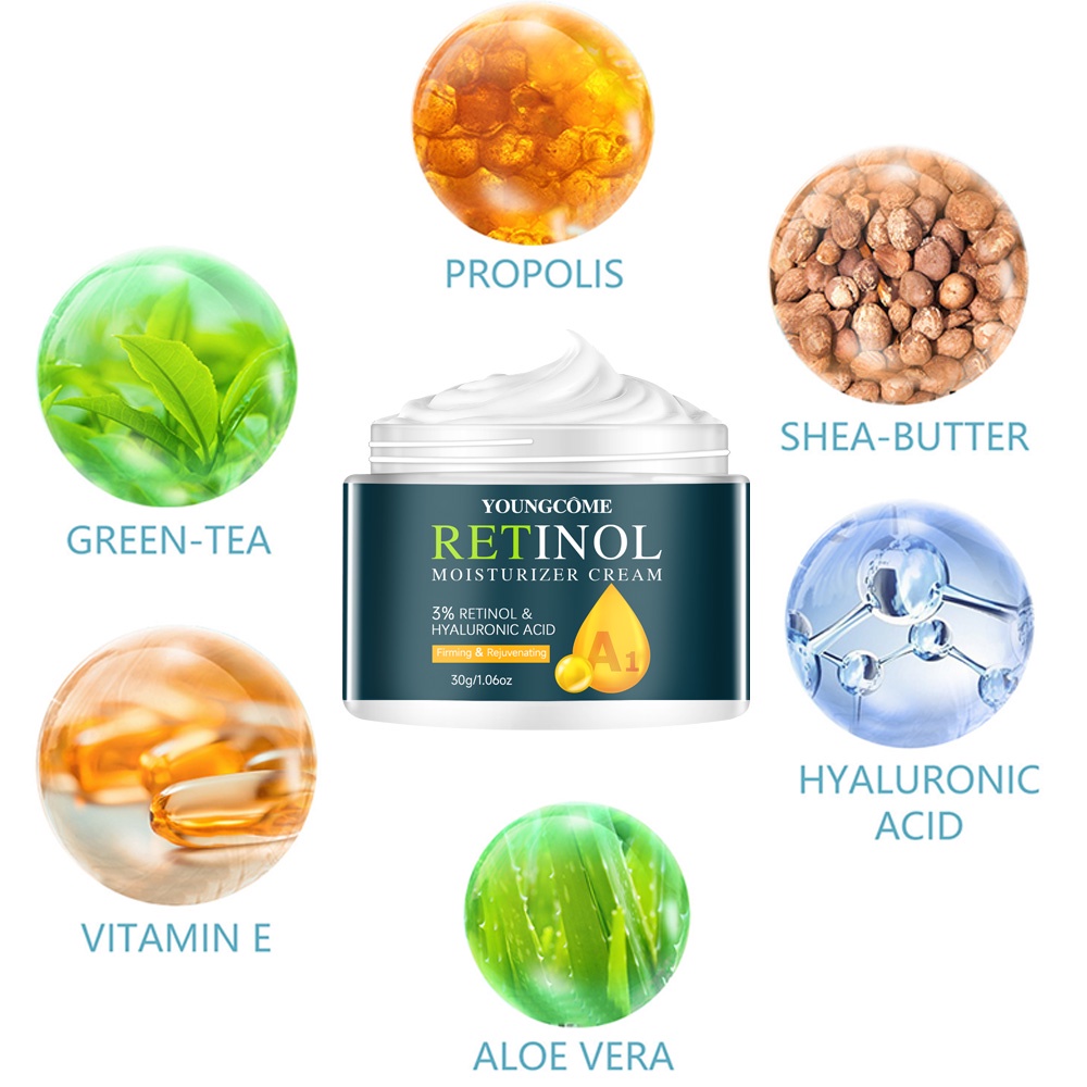 NEW RETINOL HYALURONIC ACID FACE CREAM MOISTURIZER NOURISH SKIN CARE PRODUCTS ANTI-AGING FACIAL