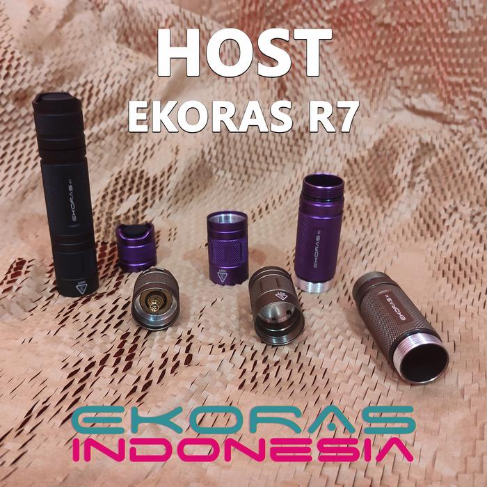 Host Senter Ekoras R7 - Cangkang Senter Ekoras R7 Tanpa LED dan Driver