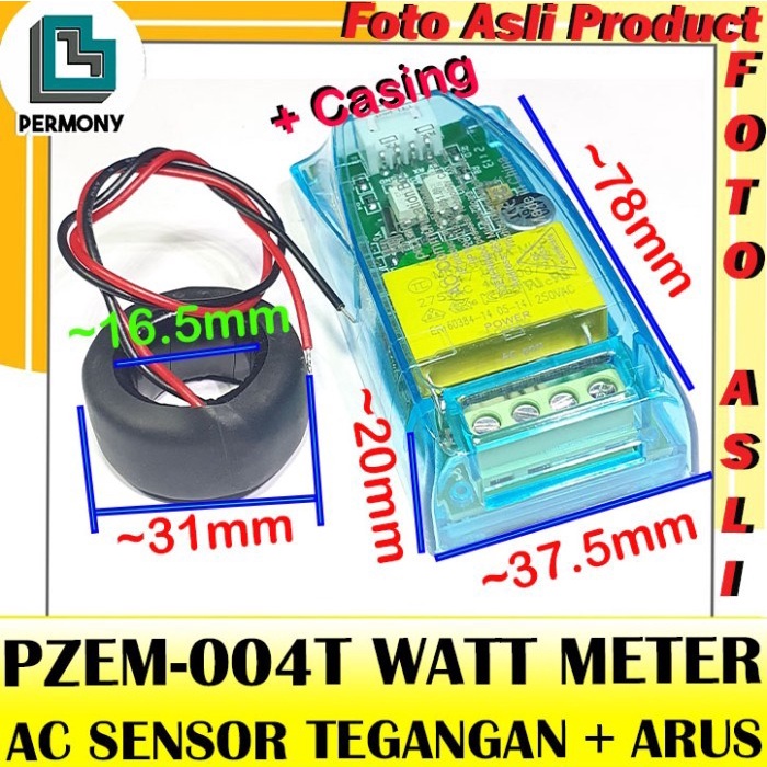 (Expert) PZEM-004T WATT METER SENSOR AC CURRENT VOLTAGE PZEM004T ENERGY PZEM00