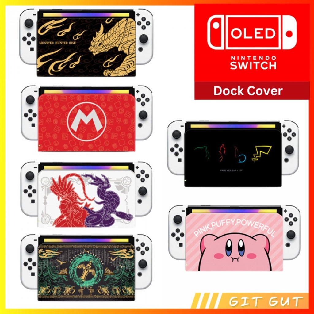 Nintendo Switch OLED Thematic Dock Cover Case Protective Shell Dw05