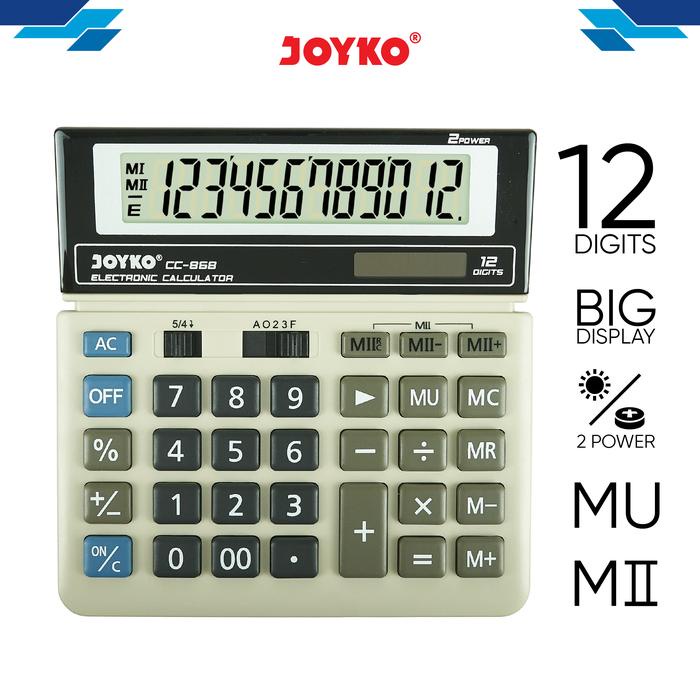 

DISKON Calculator CC-868 / Kalkulator 868 Kantor Gudang Besar Meja READY STOCK