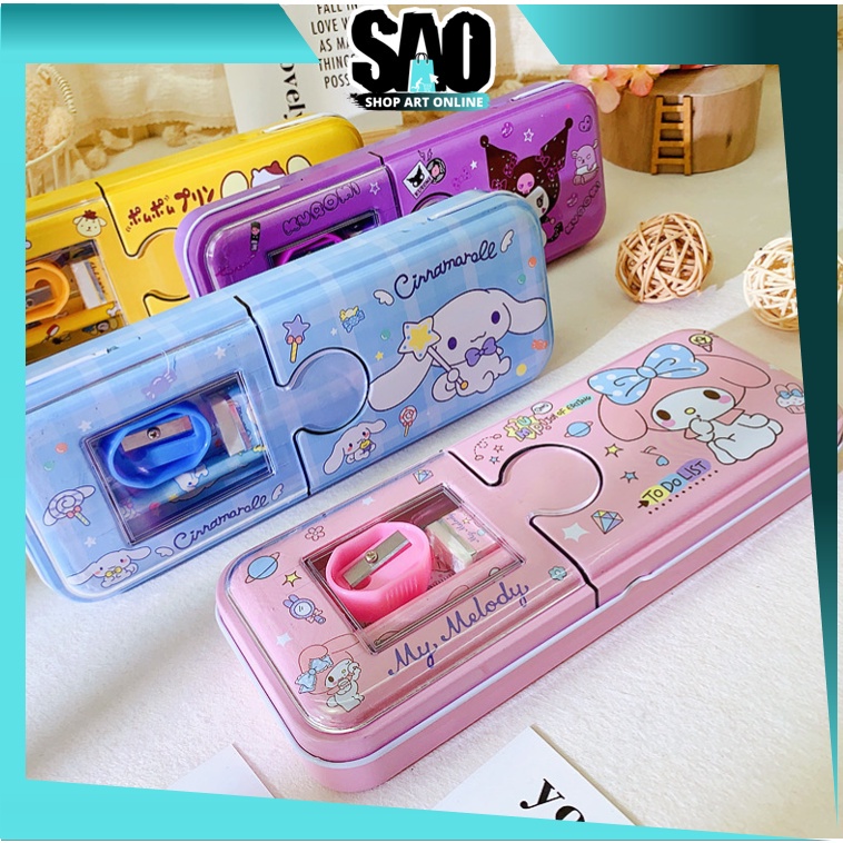 

SAO - S6003 Kotak Pensil Sanrio Bening 2 Tingkat / Kotak Pensil Sanrio / Kotak Pensil Magnet / Kotak