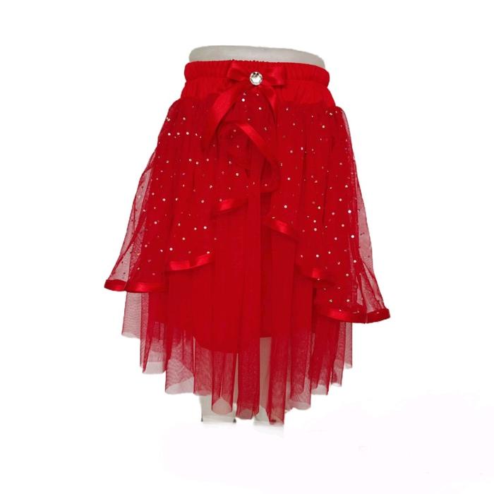 Gemiloo- Rok Tutu Anak Pendek Mahkota Rok Pentas Anak Perempuan Rok Anak Rok Tutu Bayi Rok Tutu