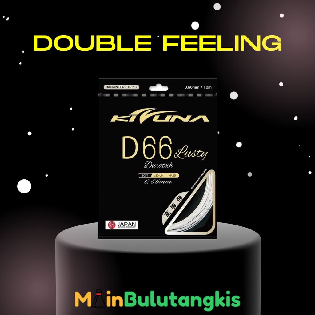 Senar Raket Badminton Kizuna D66 / D66 Lusty Original Dw05