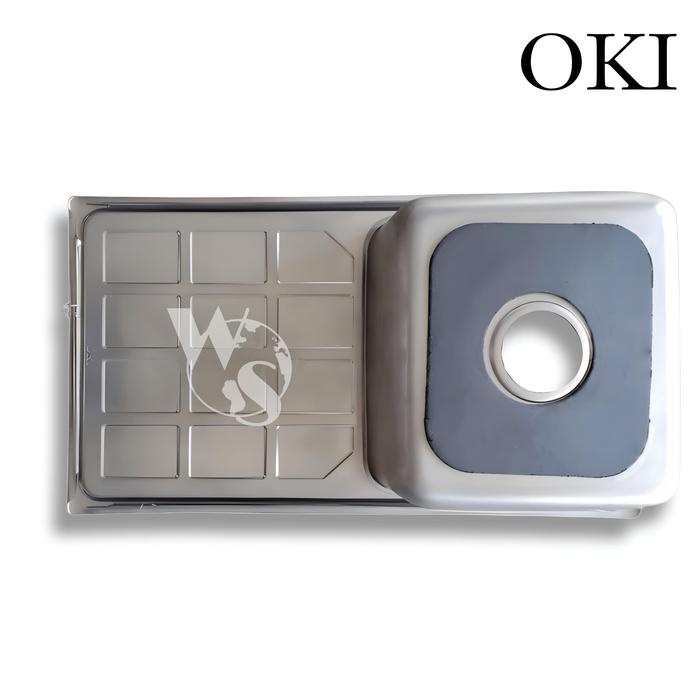 Terlaris Kitchen Sink Oki Bak Cuci Piring 1 Lubang Sayap