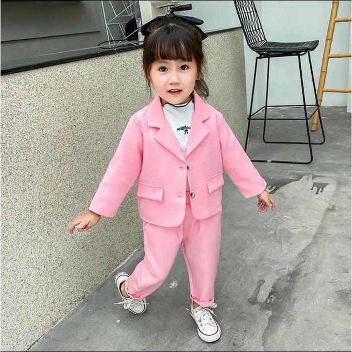 Gayani- Akal kids Baju setelan anak perempuan usia 1-7 tahun BELLA BLAZER SET KIDS Parsel