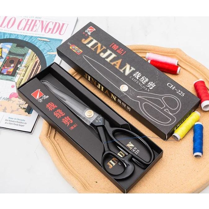 

ting Bahan Kain Baja Hitam JINJIAN Tailor Scissors CAIFENGJIAN