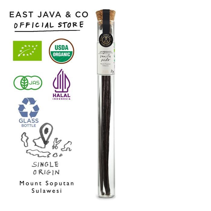 

BisaInstan- East Java & Co Organic Vanilla Pods - 10g (Biji Vanila Organik)