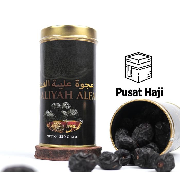 

BisaInstan- Kurma Ajwa Madinah KALENG 330 GR Kurma Nabi Kemasan Exclusive Premium.