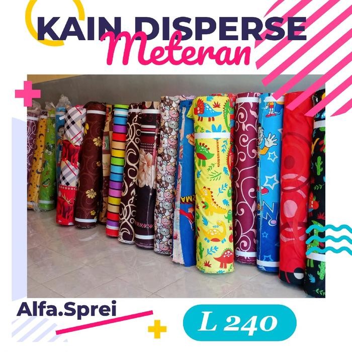 PRODUK TERBATAS KAIN METERAN BAHAN SPREI KATUN DISPERSE