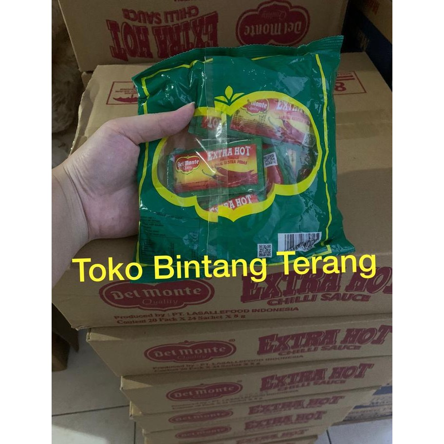 

DELMONTE SAOS SAMBAL EXTRA HOT SACHET STICK 1 DUS ISI 20 PAK X 24 STIK