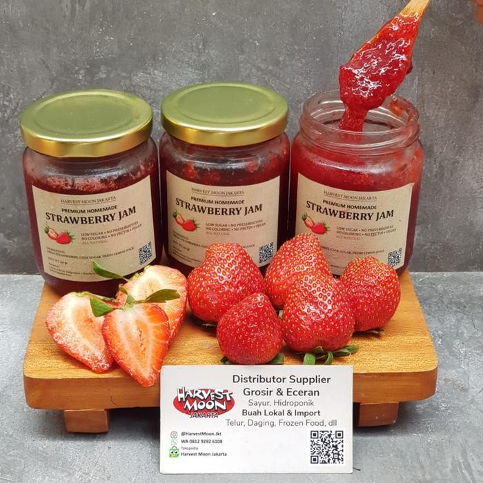 

BisaInstan- HarvestMoon Strawberry Jam Premium Homemade @240gr