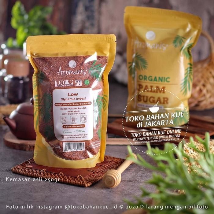 

BisaInstan- Aromanis Palm Sugar 250gr Gula Merah Organik Kelapa Gula Semut Aren