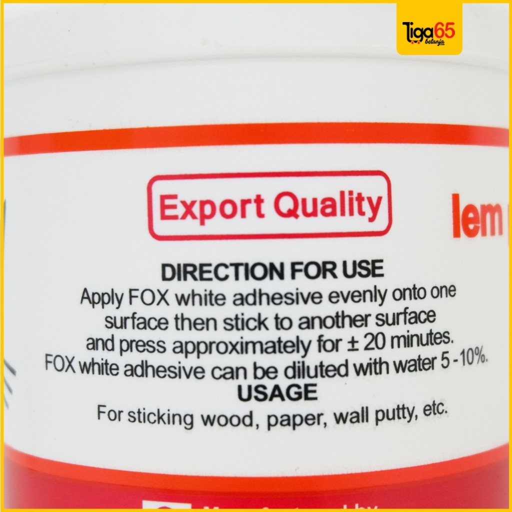 

White Glue / Lem k / Lem Botol / Lem Pvac / Lem Putih Serbaa / 1Kg