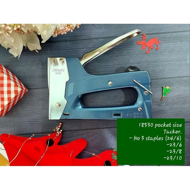 

BUAT JOK MOTOR! Tacker 18 TANPA TENAGA, bisa untuk no 24/6 (no 3), 23/6-23/10 Staples. k buat Frame,
