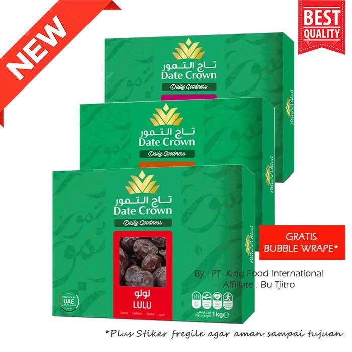 

BisaInstan- Kurma Date Crown Lulu 1Kg Produksi Terbaru Premium Emirates Dates