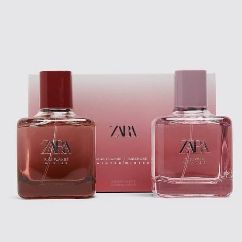 BUNDLE PARFUM ORIGINAL EROPA Zara Pink Flambe Winter & Zara Tuberose Winter 100ml PARFUME WANITA / P