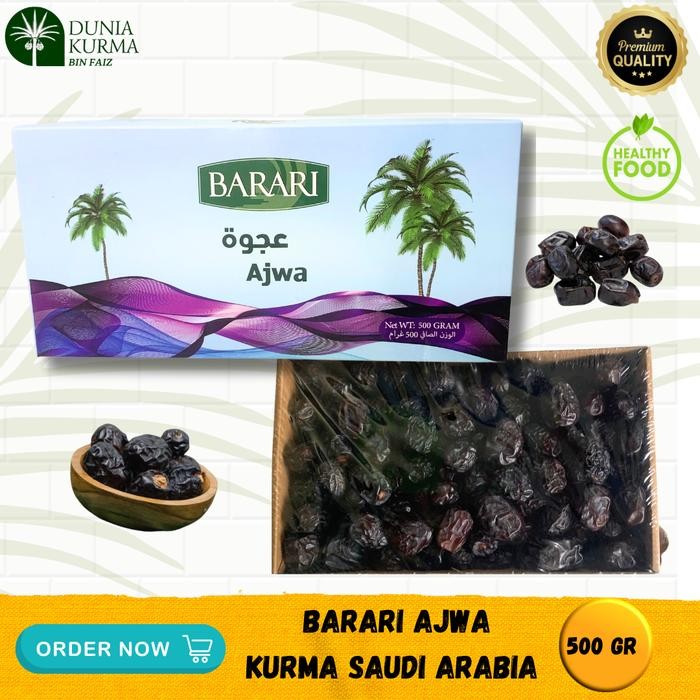 

BisaInstan- Kurma Barari Ajwa 500 Gr Saudi Arabia