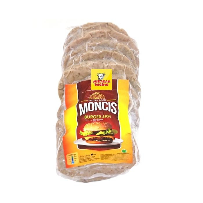 

Kirim,HariYgSama- Moncis Burger Patties Sapi Beef Burger Isi 10 500gr