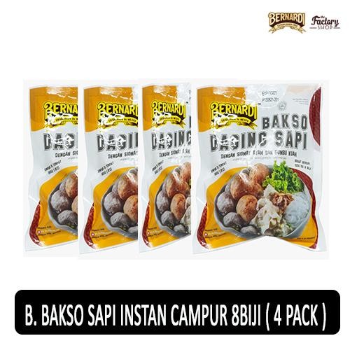 

Kirim,HariYgSama- Bernardi Bakso Sapi Instant Campur 8 biji Bundling ( 4 pack )