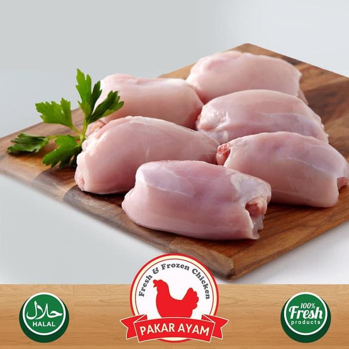 

Kirim,HariYgSama- Paha Ayam Boneless Skin Less. Kondisi Fresh 100% !!
