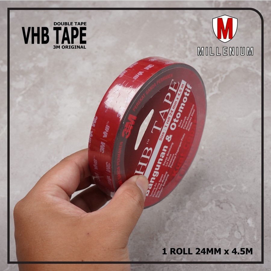

Double Tape Automotive 4900 Size 24MM X 4.5M Double Tape Mobil Motor 3M V
