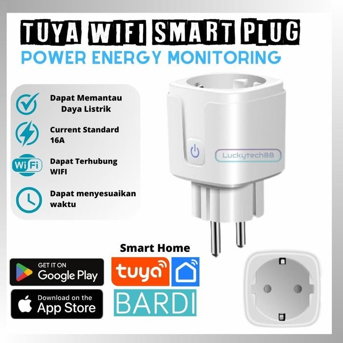 TUYA WIFI SMART PLUG - COLOKAN STOP KONTAK WIFI PINTAR